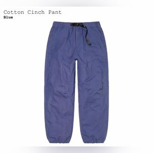 Supreme Cotton Cinch Pant (FW22) Blue Size Large